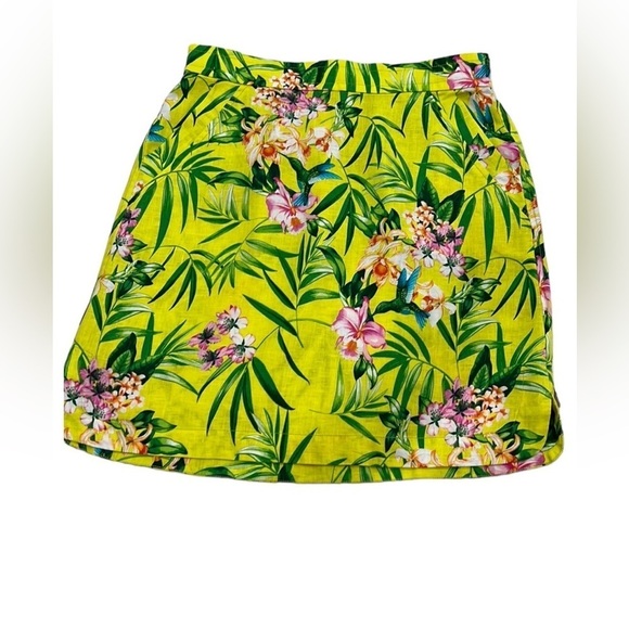Tommy Bahama linen, tropical skirt - Picture 1 of 8